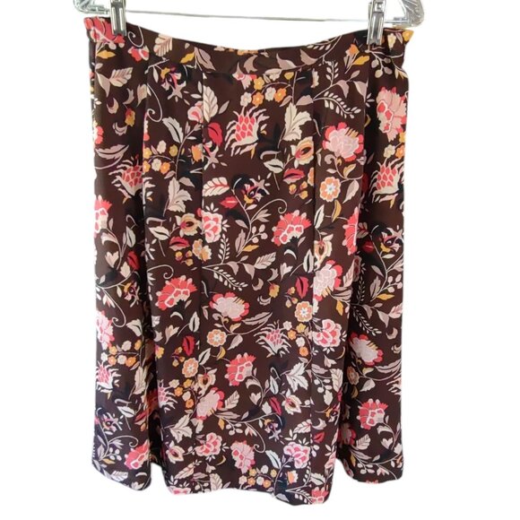 Sag Harbor Floral Flowy A-Line Skirt Size 14P NWOT - Picture 1 of 7